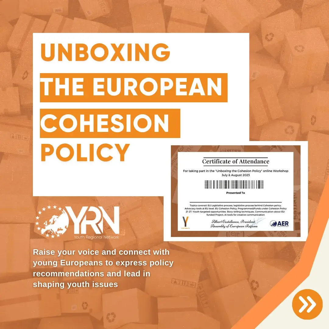 Showcasing the successes of the workshop "unboxing the European Cohesion Policy"
